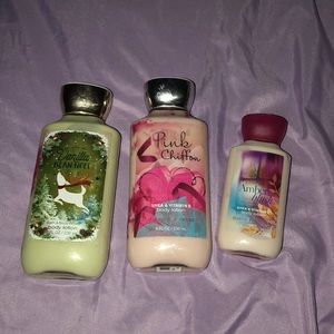 Lotions from bath and body